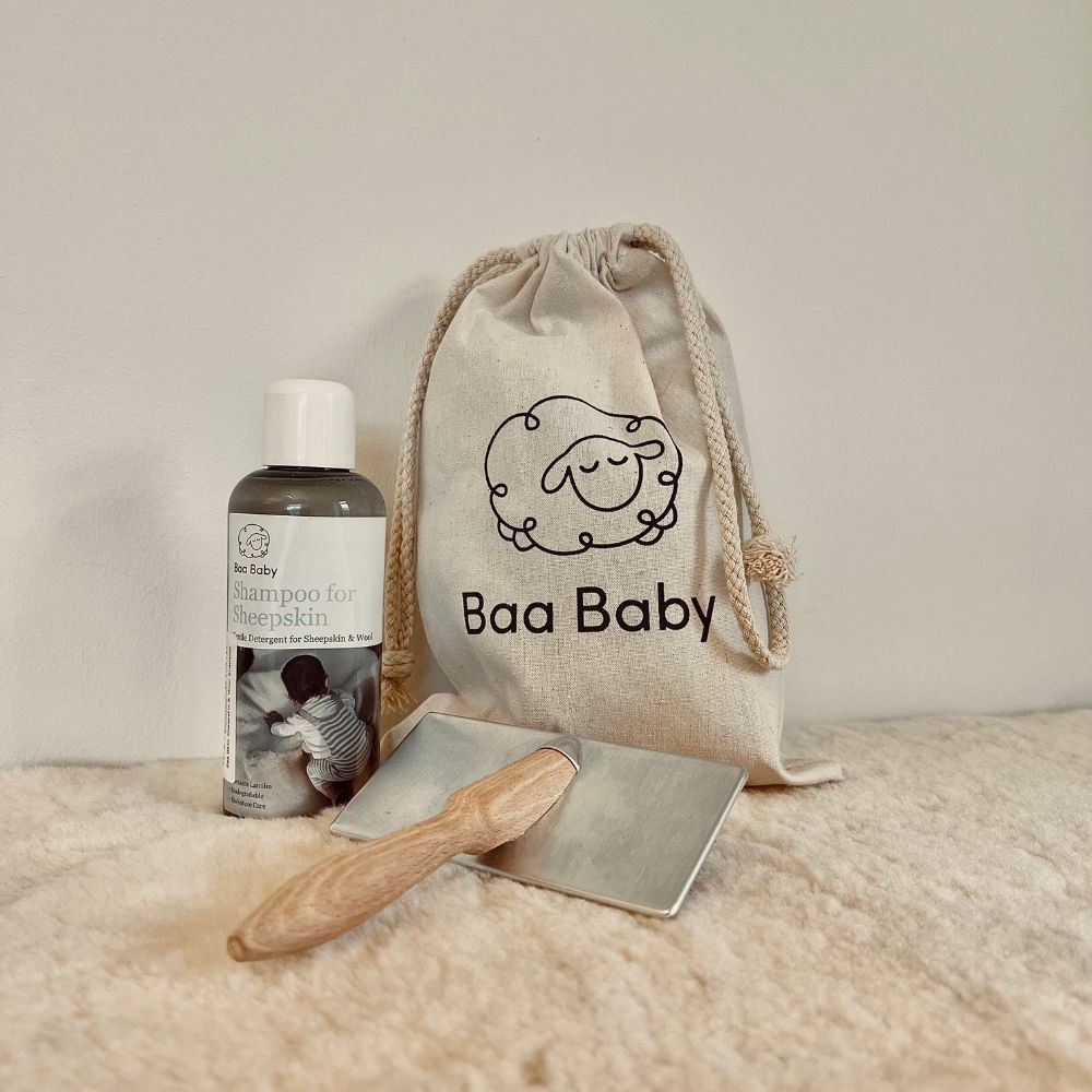 sheepskin care set 