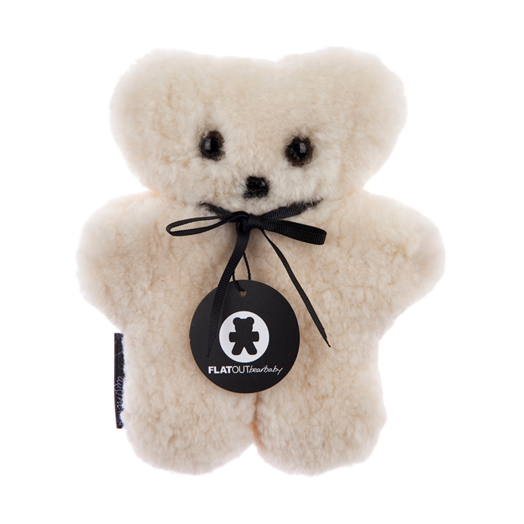 Sheepskin Bear Toy from Australian Lambskin for Sustainable Baby Shower Gifting