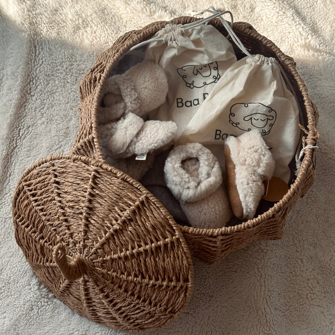 snuggly sheepskin booties
