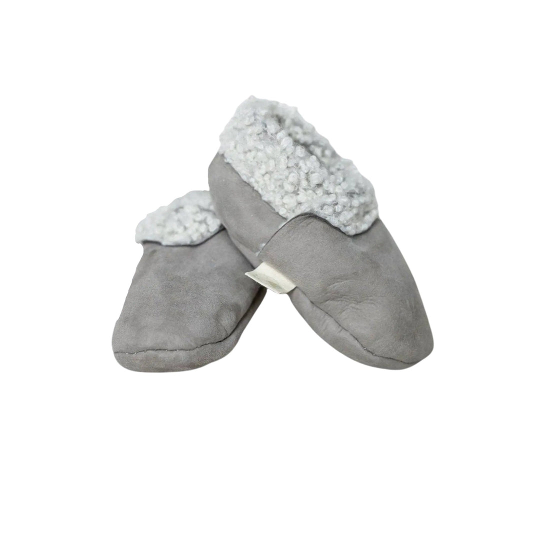 Sustainable Wriggleproof Nappa Soft Soled Sheepskin Booties for Baby