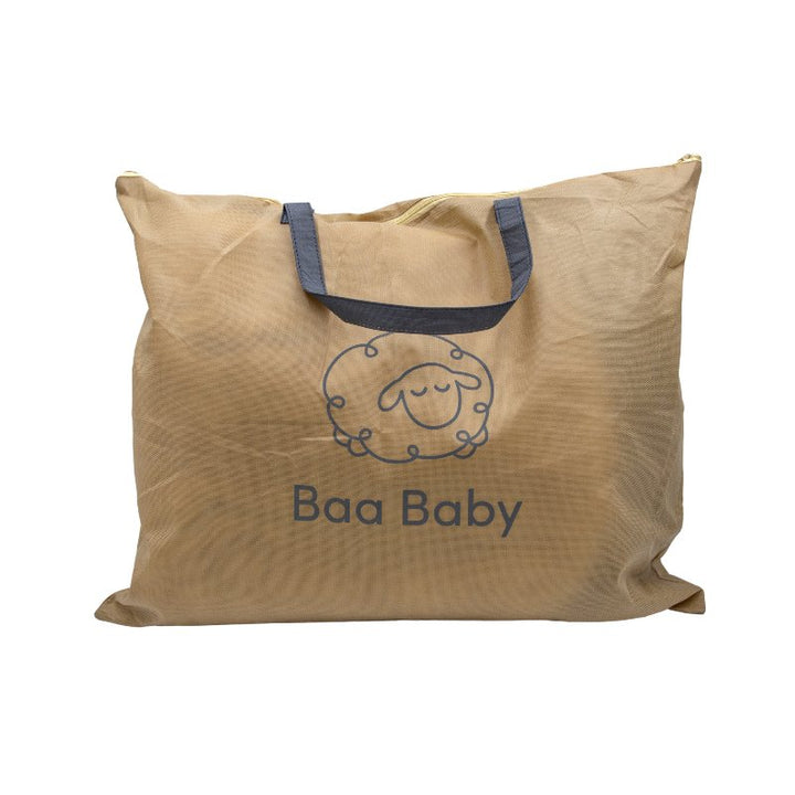 baa baby sheepskin footmuff packaging