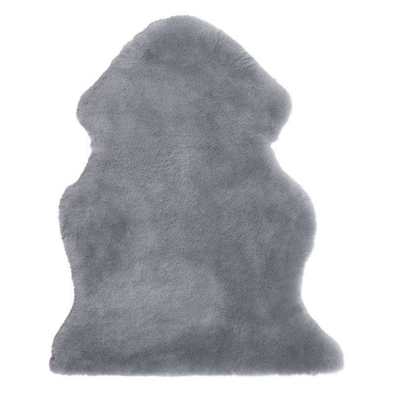 Shorn Sheepskin Grey Baby Rug for Neutral Nursery Decor