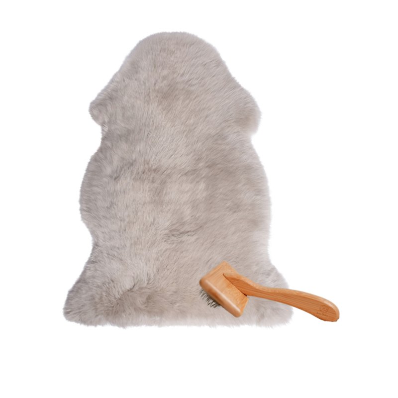 Baa Baby Sheepskin Baby Rug | Latte Long Hair Baa Baby