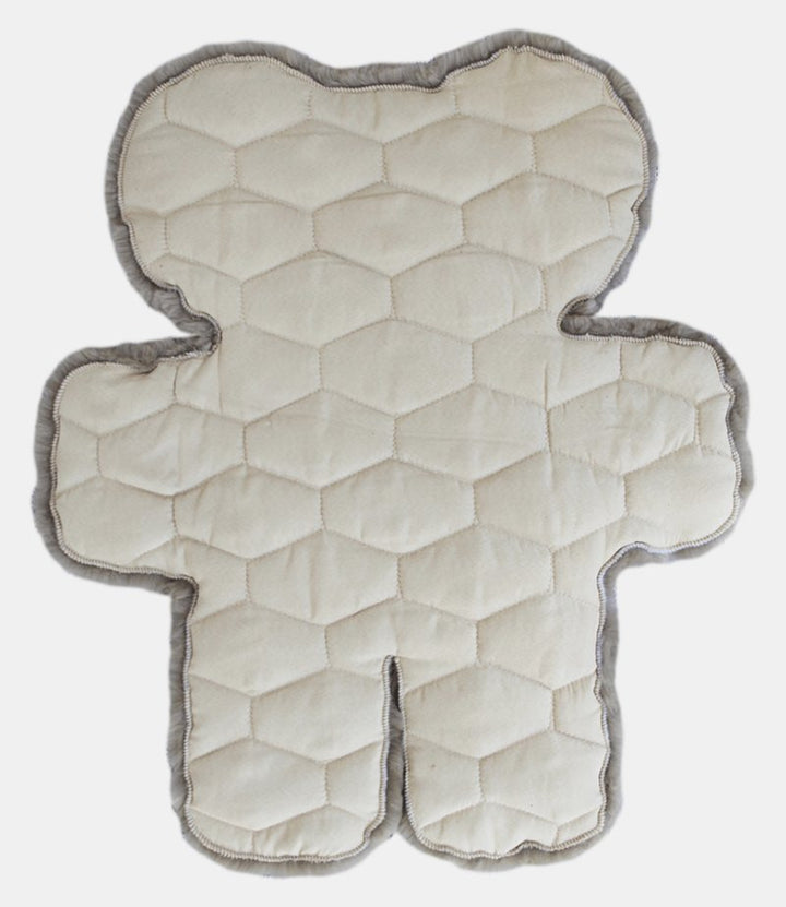 Padded Lambskin Baby Rug for Neutral Nursery Decor