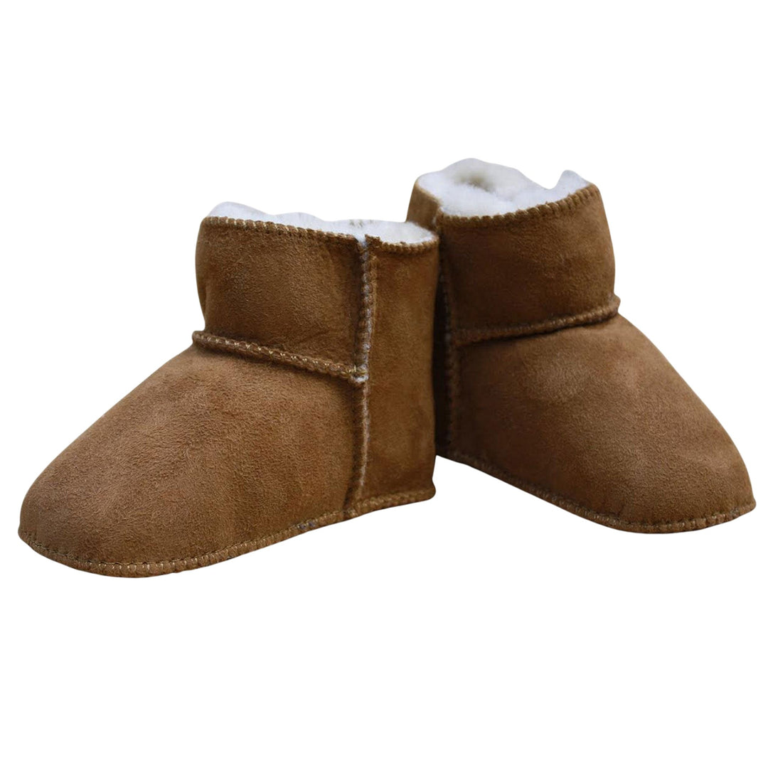 Soft Soled Sustainable Velcro Lambskin Baby Booties