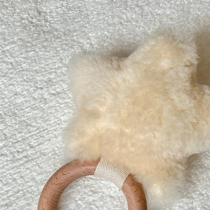 sheepskin rattle for baby