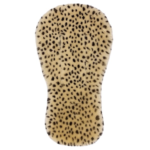 Luxury sheepskin buggy style liner leopard print