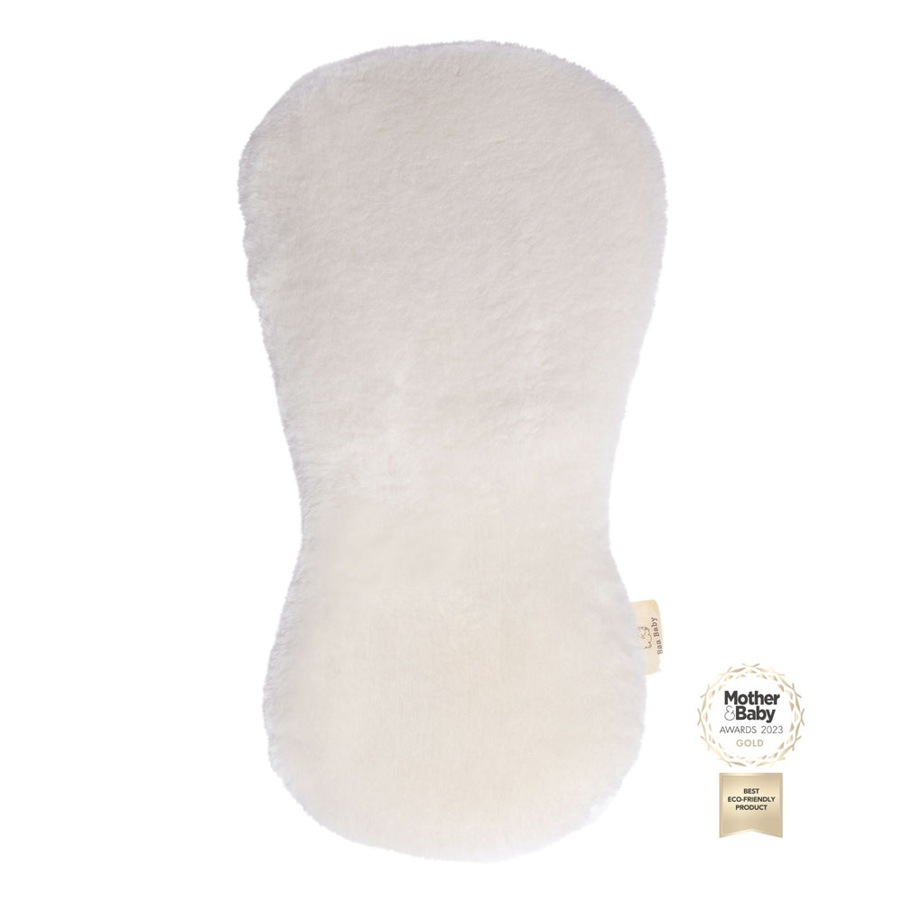 White Long Haired Natural Lambskin Pram Liner to fit Bugaboo™ Pushchairs