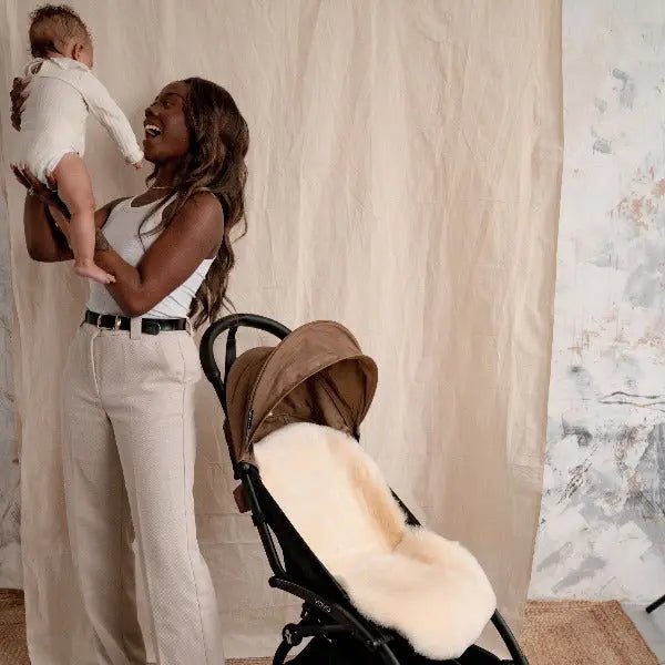 Sheepskin stroller liner online